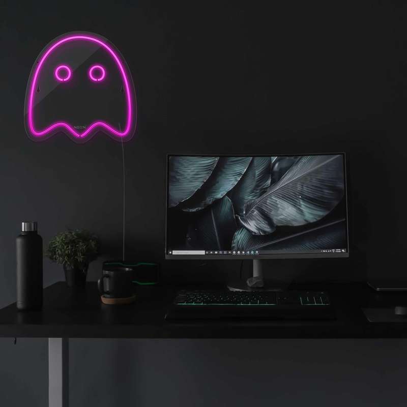 چراغ دیواری نئون دیزاین طرح Packman-2_PN