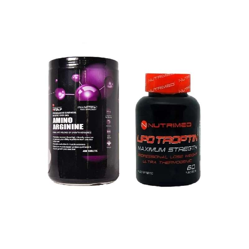 قرص آمینو آرژینین ویتاپی بسته 400 عددی به همراه قرص چربی سوز لیپو تروپین نوتریمد بسته 60 عددی قرص آمینو آرژینین ویتاپی بسته 400 عددی به همراه قرص چربی سوز لیپو تروپین نوتریمد بسته 60 عددی