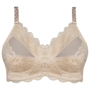 سوتین زنانه ماییلدا مدل گیپور گلدار بدون فنر کد 5036