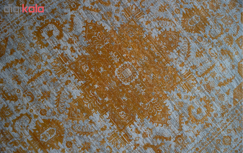 فرش ماشینی فرش رادین طرح پتینه هریس زمینه طوسی