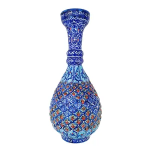 گلدان میناکاری مسی مدل گل کد A 19