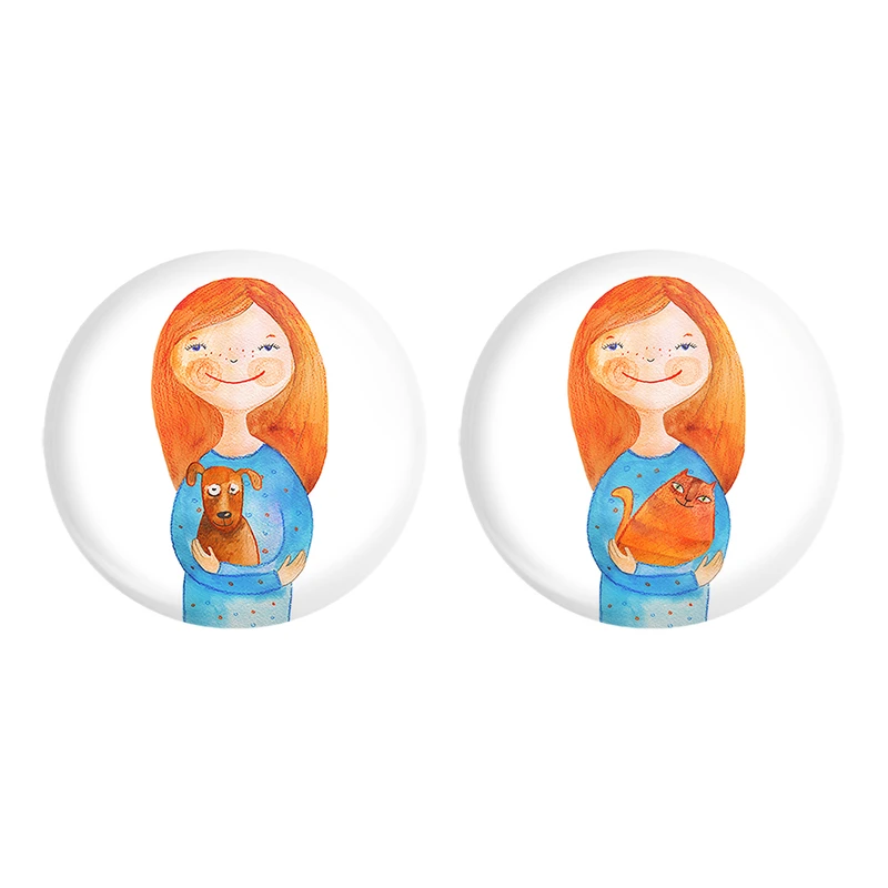 مگنت خندالو مدل دخترونه کد 55215522 مجموعه 2 عددی