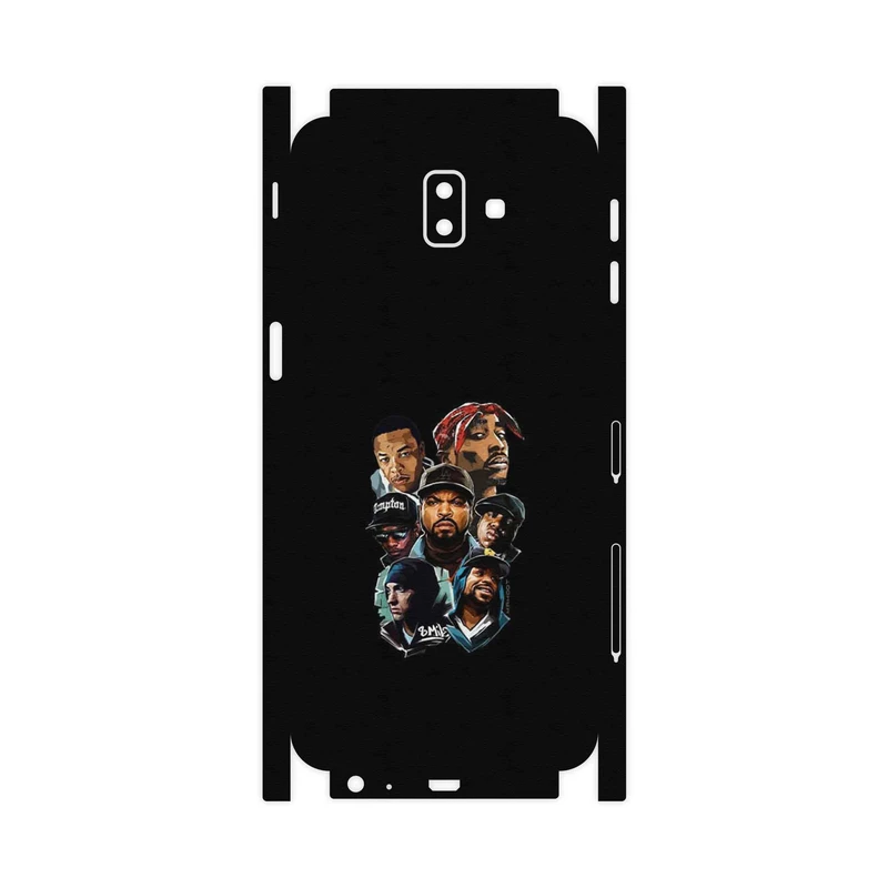 برچسب پوششی ماهوت مدل Great Rappers Digital Art-FullSkin مناسب برای گوشی موبایل سامسونگ Galaxy J6 Plus