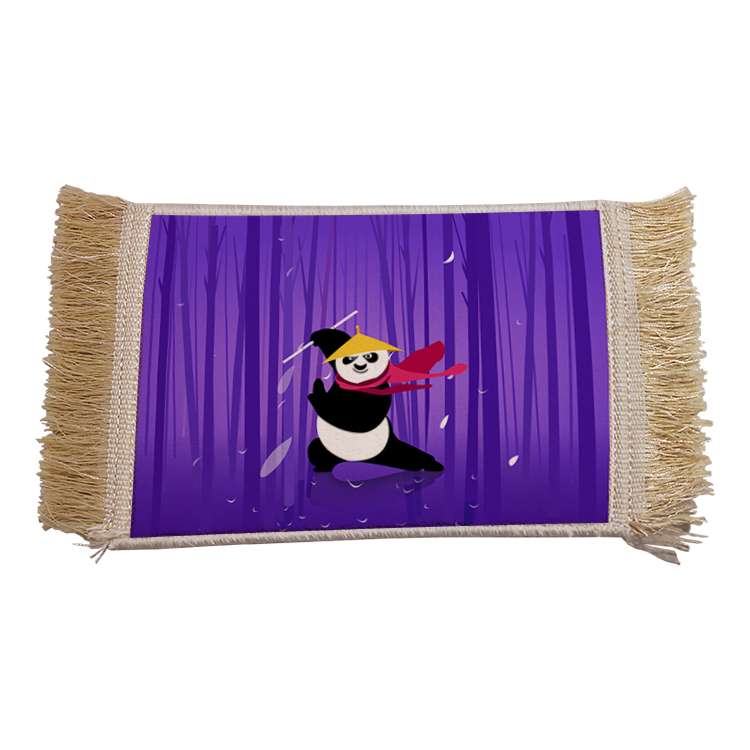 فرش ماشینی دیوارکوب مدل پاندا کونگ فو کار کد 16