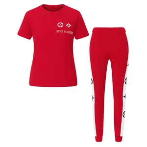 ست تی‌شرت آستین کوتاه و شلوار راحتی زنانه مدل بهار کد 02