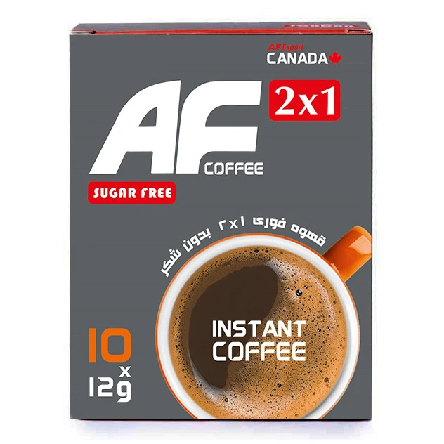 ساشه قهوه فوری 2 در 1 ای اف کافی - 12 گرم بسته 10 عددی