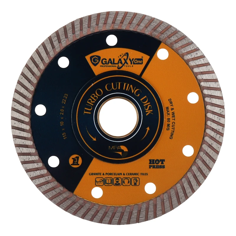 صفحه برش پرسلان گلکسی وان مدل TR115-Turbo سایز 115 میلی‌متر