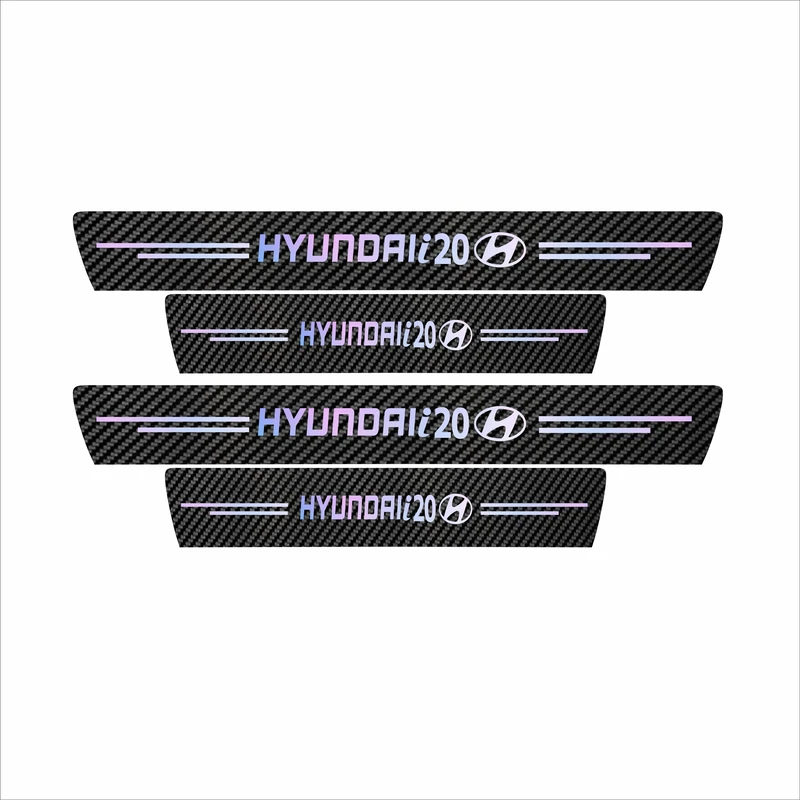 برچسب بدنه خودرو رادیانس مدل کربن کد J7 مناسب برای هیوندای I20 مجموعه 4 عددی