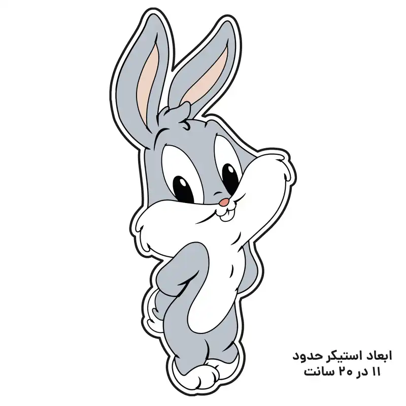 استیکر کلید و پریز مدل خرگوش ایستاده کد 195