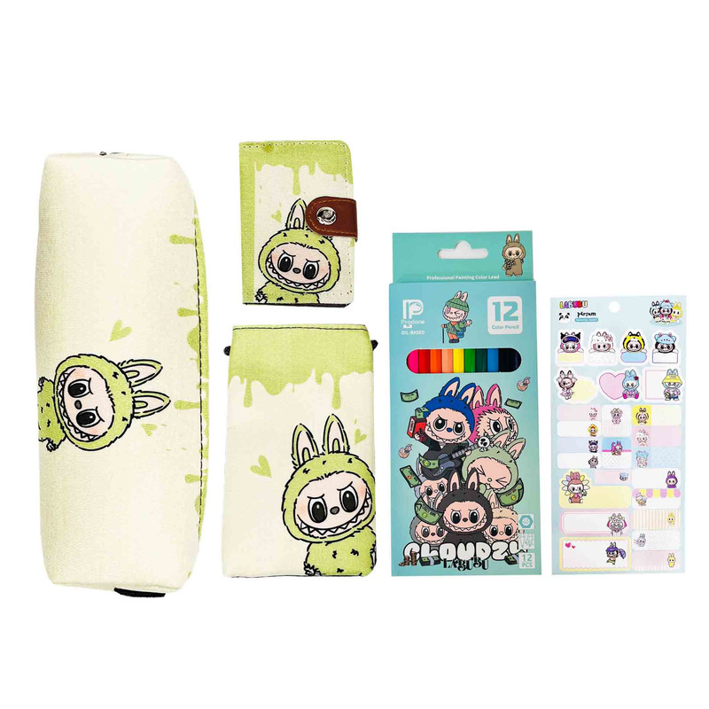 بسته لوازم تحریر مدل لبوبو مجموعه 5 عددی