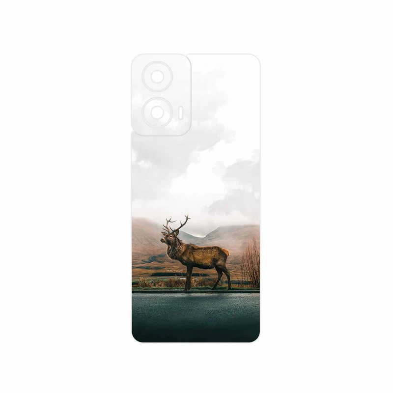 برچسب پوششی ماهوت مدل Horned_Deer مناسب برای گوشی موبایل موتورولا Moto G24