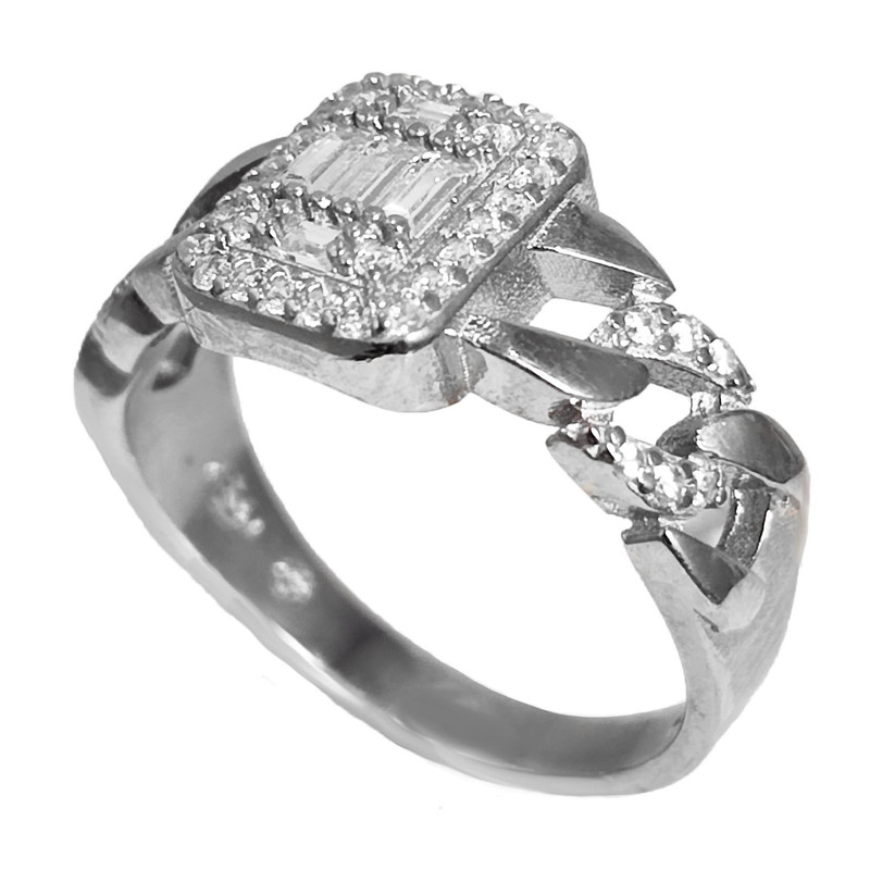 انگشتر نقره زنانه مدل جواهری کد JW5045 انگشتر نقره زنانه مدل جواهری کد JW5045