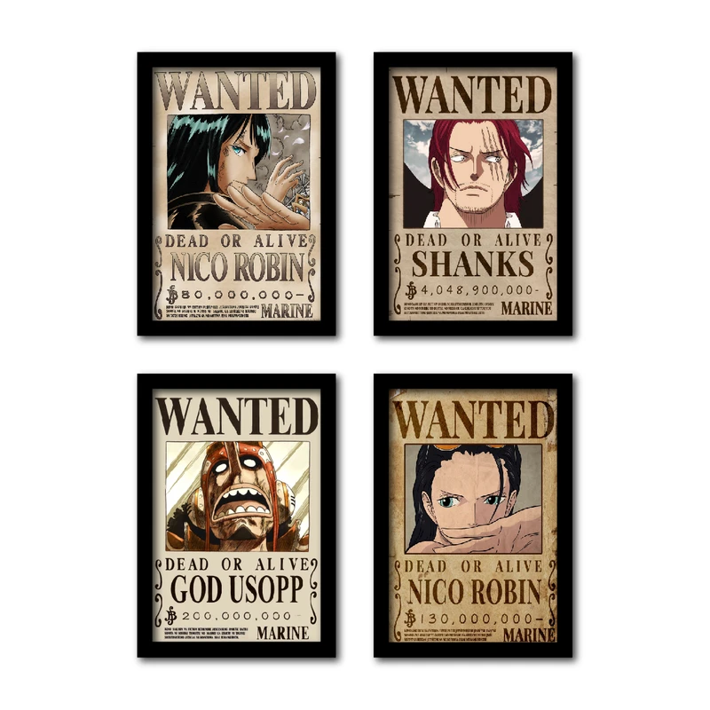 تابلو مدل وان پیس طرح لوفی تحت تعقیب کد 1236 مجموعه 4 عددی