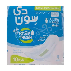 نوار بهداشتی بزرگ سون دی مدل Thin Large بسته 10 عددی