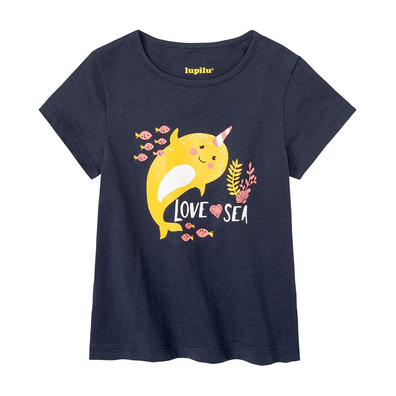 تی شرت آستین کوتاه دخترانه لوپیلو مدل LOVE SEA مجموعه 3 عددی -  - 3