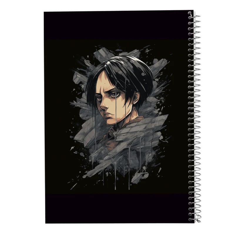 دفتر ژورنال نویسی 50 برگ مدوپد مدل نقطه ای طرح Attack on Titan کد DF10404