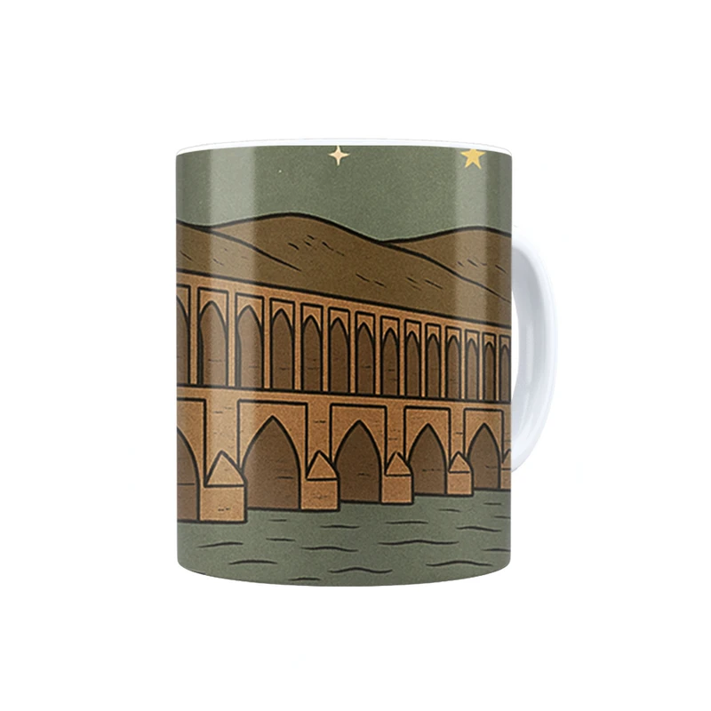 ماگ ترمه طراحان ایده مدل کارت سی و سه پل اصفهان کد map1505