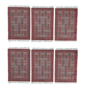 زیربشقابی مدل فرش کد ۰۱  بسته ۶ عددی