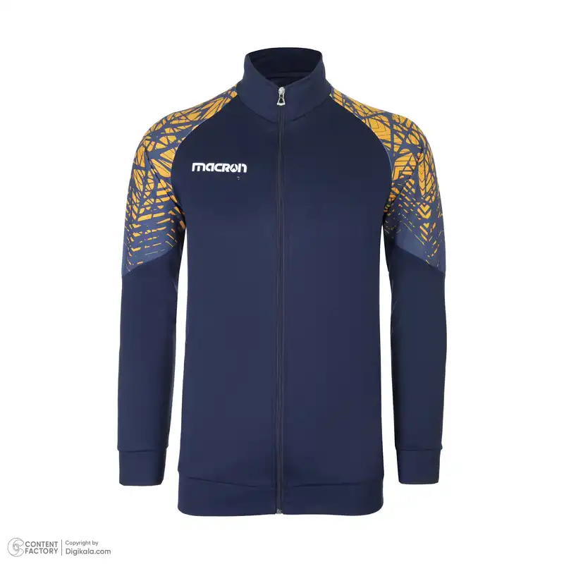 ست سویشرت و شلوار ورزشی مردانه مکرون مدل تورین رنگ سرمه ای