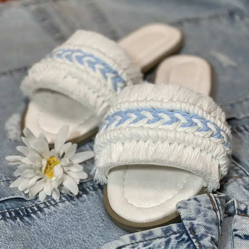 صندل زنانه مدل مکرومه کد Sh03