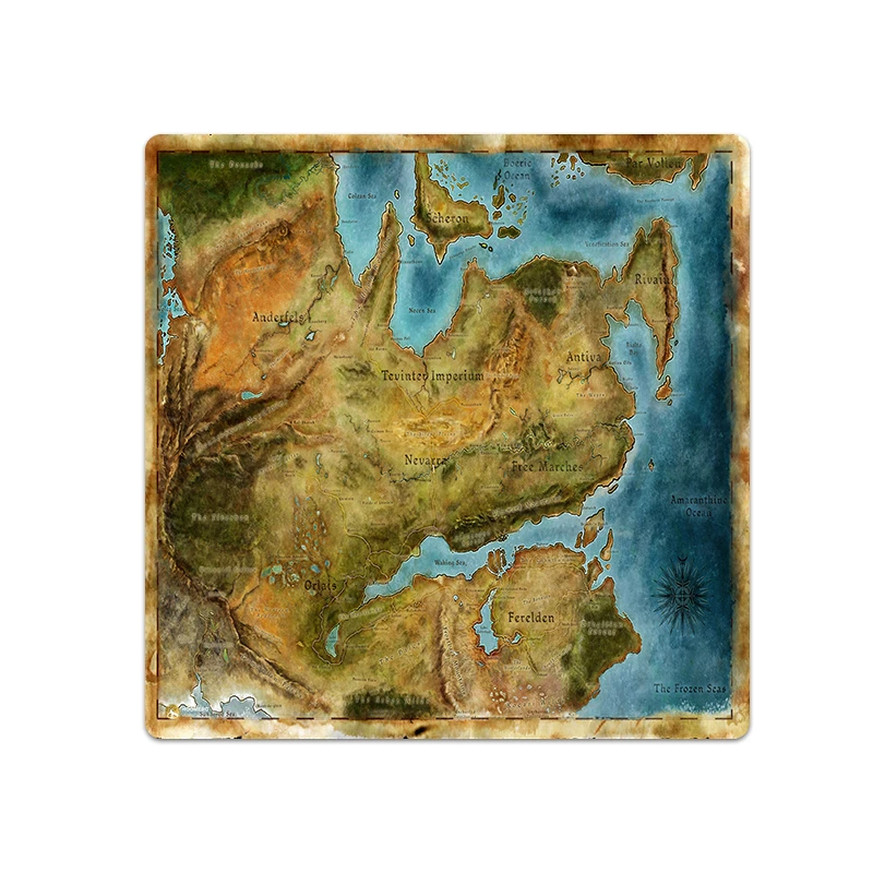 ماوس پد هومرو مدل NX123 طرح بازی Dragon Age سایز 40x40 سانتی متر