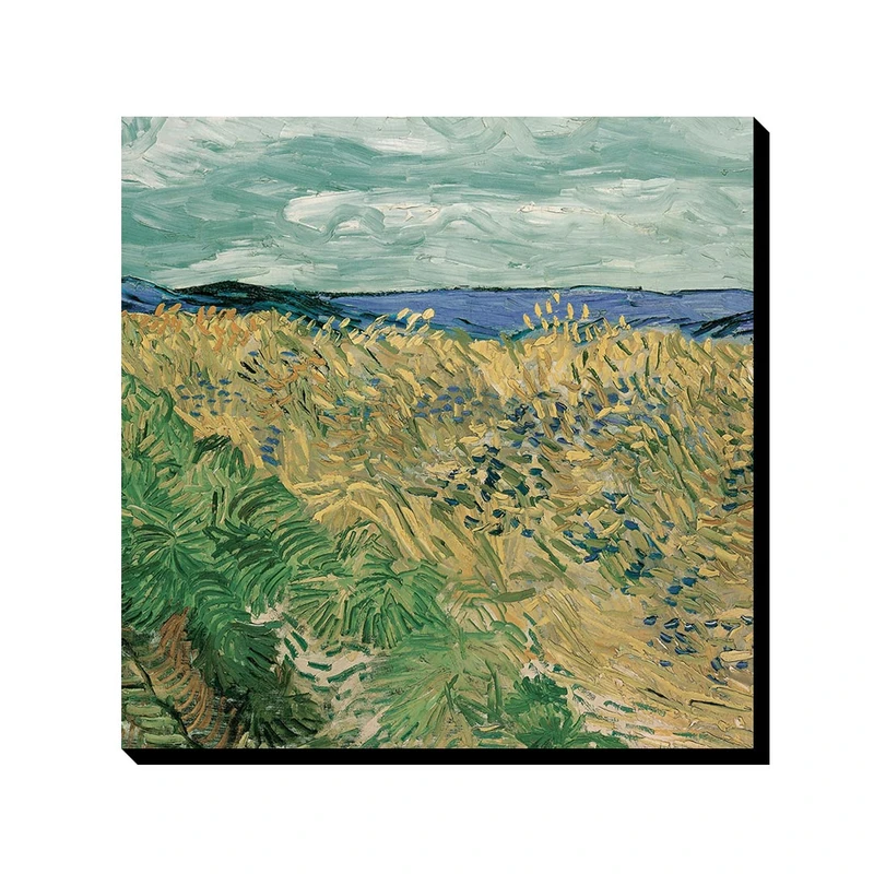تابلو ترمه طراحان ایده طرح مزرعه گندم و گل های ذرت از ونگوگ کد art0004