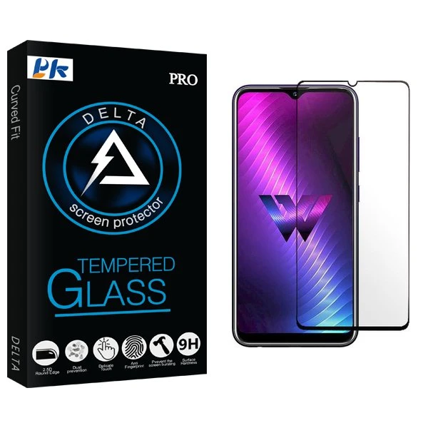 محافظ صفحه نمایش شیشه ای پی کی مدل Delta مناسب برای گوشی موبایل ال جی W30 Pro