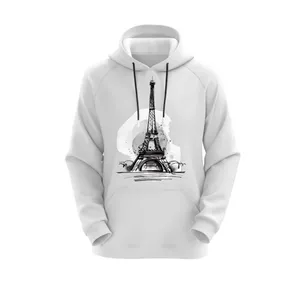 هودی زنانه مدل پاریس کد J173 رنگ سفید