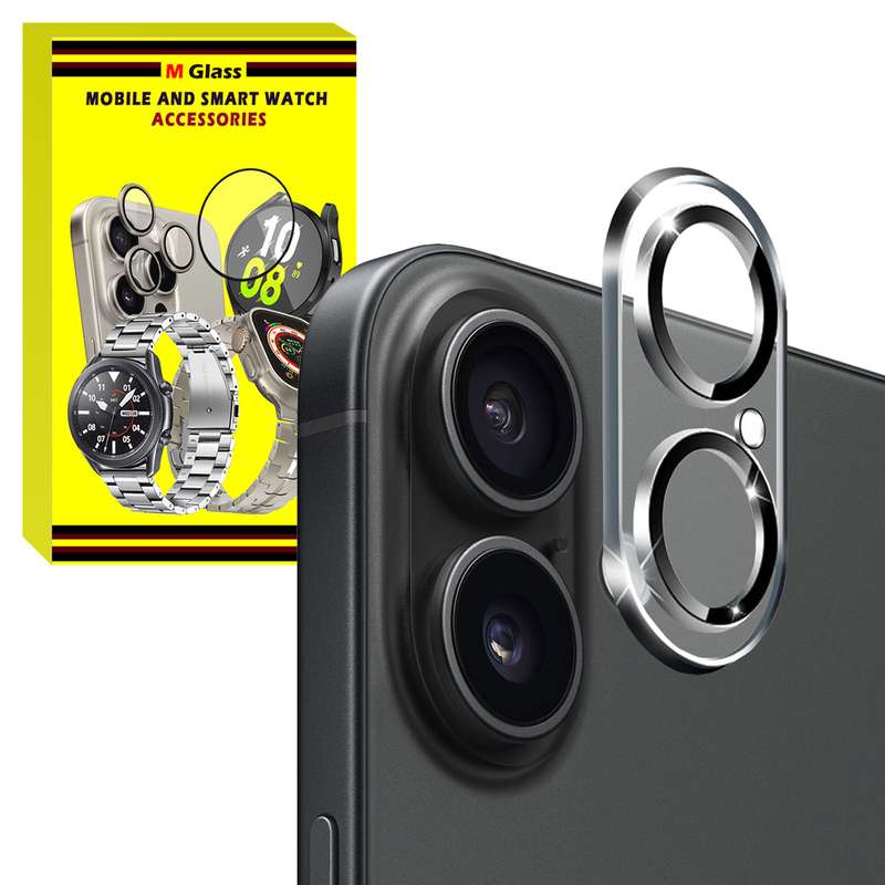 محافظ لنز دوربین ام‌گلس مدل Glass 3D MG مناسب برای گوشی موبایل اپل iPhone 16 / 16 Plus