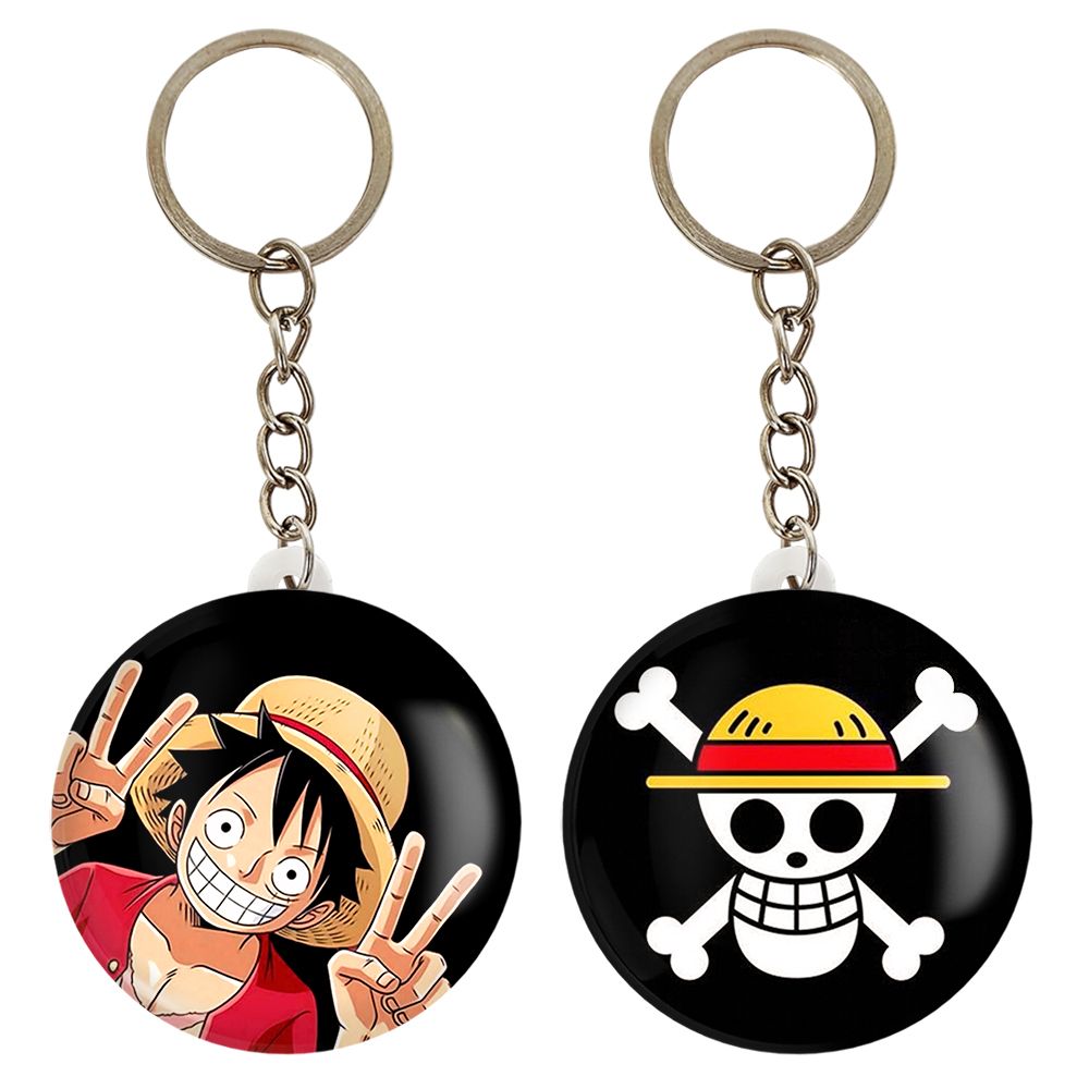 جاکلیدی خندالو مدل لوفی انیمه وان پیس One Piece کد 1053810540 مجموعه 2 عددی -  - 1