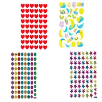 استیکر کودک طرح قلب و ماه و ایموجی کد TT11 مجموعه 4 عددی