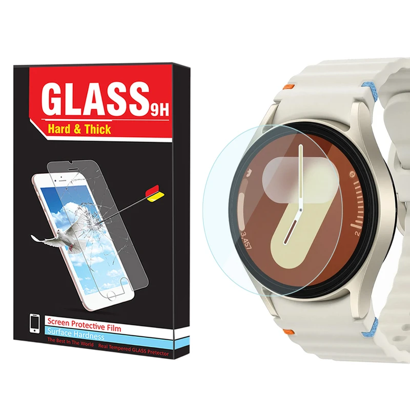 محافظ صفحه نمایش شیشه‌ای هارد اند تیک مدل Glass-HT مناسب برای ساعت هوشمند سامسونگ Galaxy Watch 7 44mm