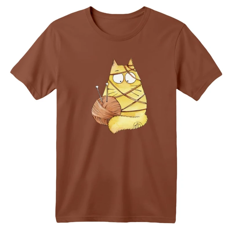 تی شرت آستین کوتاه بچگانه مدل گربه کد ۲۴