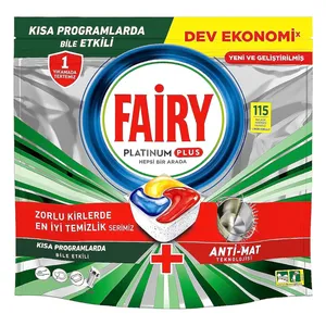 قرص ماشین ظرفشویی فیری مدل Platinum Plus Hepsi بسته 115 عددی