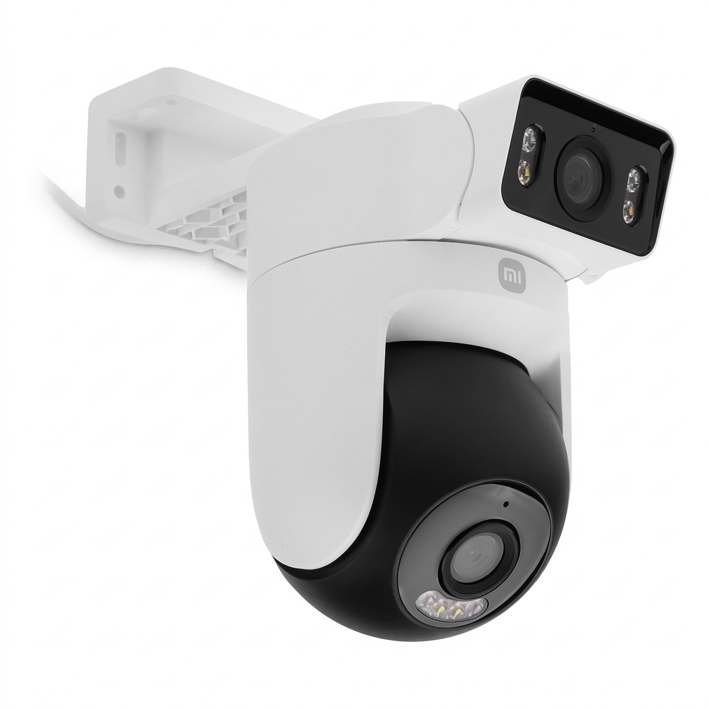 دوربین مداربسته تحت شبکه شیائومی مدل CW500 Dual-MJSXJ08HL اسپیددام فضای باز با حسگر 4MP، رزولوشن 2.5K، دید در شب تمام رنگی، چرخش PTZ، اتصال Wi-Fi 6، تشخیص انسان و وسیله نقلیه، مکالمه دوطرفه، هشدار حرکتی، پشتیبانی از حافظه MicroSD تا 256GB و فضای ابری