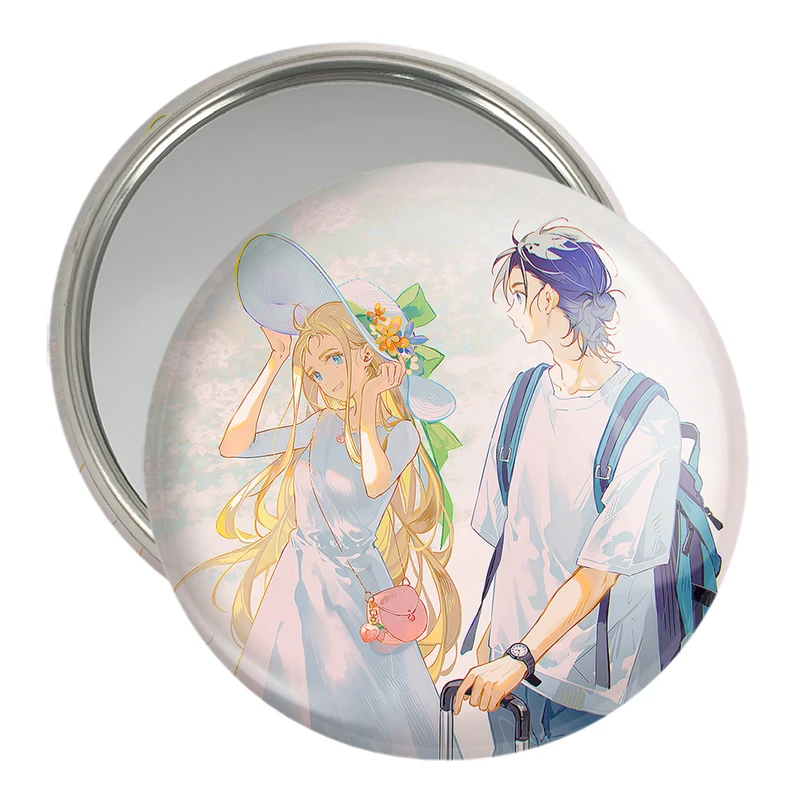 آینه جیبی خندالو مدل اوشینو و شینپی انیمه سامرتایم رندرینگ کد 24237