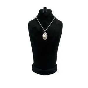 گردنبند نقره دخترانه مدل قلب انسان