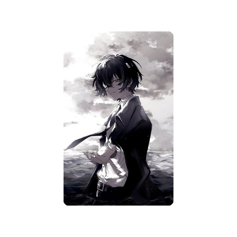 استیکر کارت مدل انیمه طرح سگ‌های ولگرد بانگو اوسامو دازای Bungo Stray Dogs Osamu dazai کد 5074