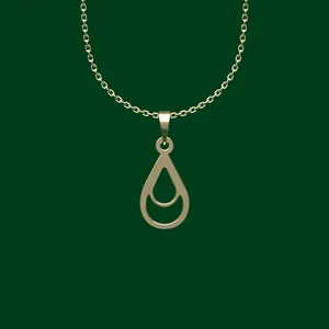 گردنبند طلا 18 عیار زنانه مدوپد مدل هندسی کد FF2-1-1074