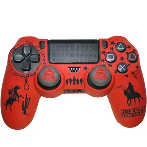 محافظ دسته پلی استیشن ۴ مدل JAPANEASE red dead به همراه روکش آنالوگ