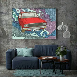 تابلو شاسی طرح ماشین کلاسیک مدل TSH1457