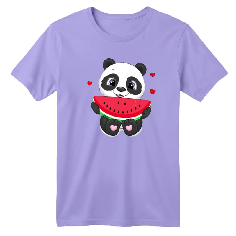 تی شرت آستین کوتاه بچگانه مدل پاندا هندوانه یلدایی کد 2