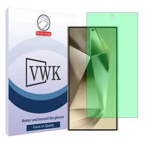 VWK Tough model Green light screen protector suitable for Samsung Galaxy S24 Ultra mobile phone