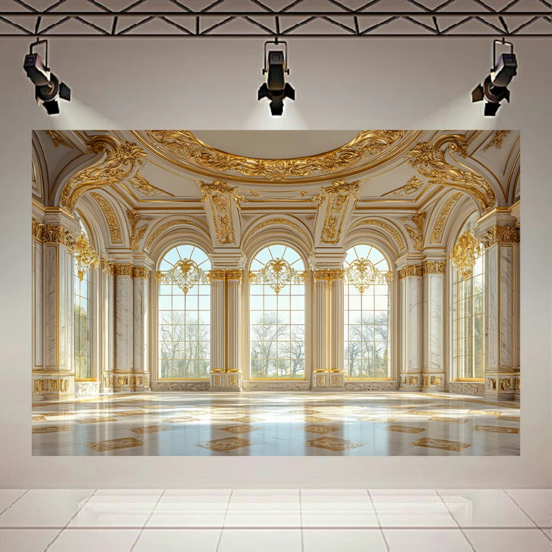 تابلو بوم طرح مخمل تالار قلعه مدل باشکوه کد AR3058606