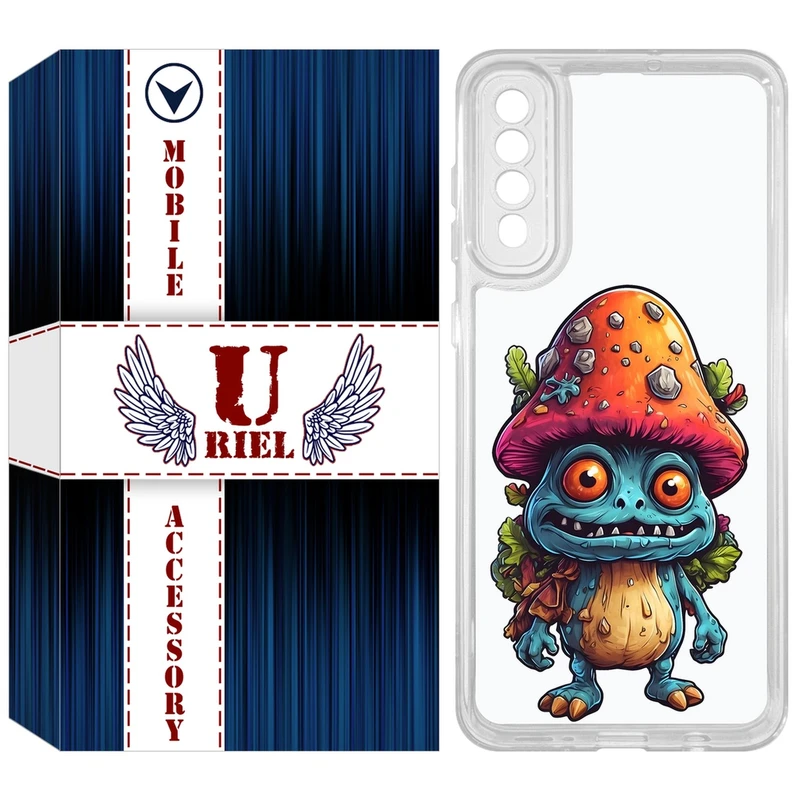 کاور یوریل مدل Clear کد 47 طرح قارچ مناسب برای گوشی موبایل سامسونگ Galaxy A50 / A50S / A30S