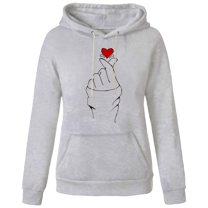 هودی زنانه مدل قلب کد AA58
