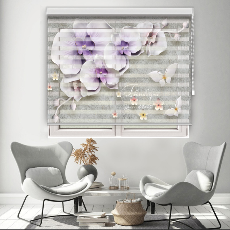 پرده زبرا مدل TD-45 سایز 150x180 سانتی متر