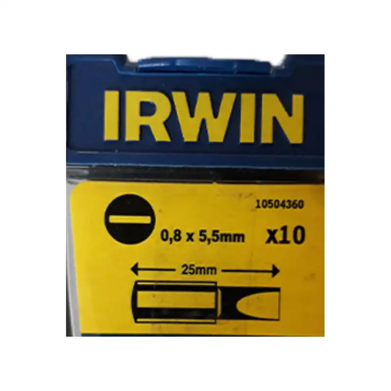 سری پیچ گوشتی شارژی دوسو اروین مدل 10504360 سایز 25 میلیمتر بسته 2 عددی