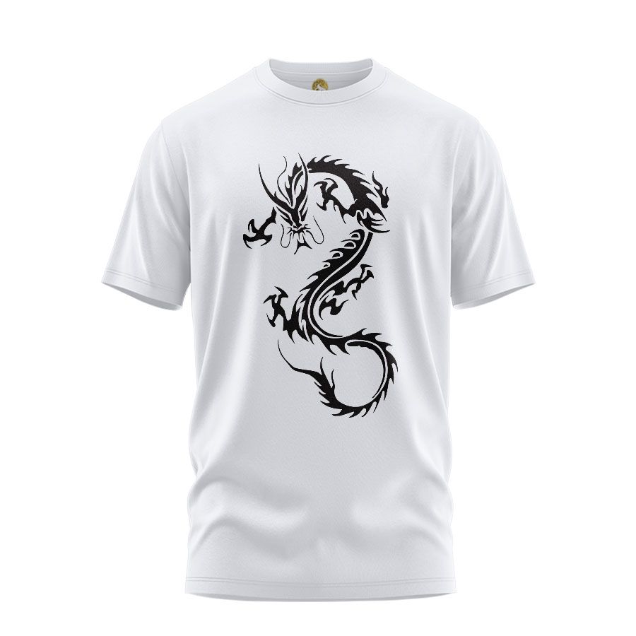 تی شرت آستین کوتاه مردانه هومرو مدل TW165 طرح اژدها -  - 1