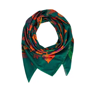 روسری زنانه مدل نخ مجلسی برگ دستدوز